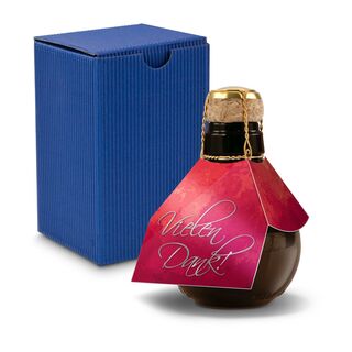 Origineller Sekt Vielen Dank - Karton Blau, 125 ml 2K1358j3