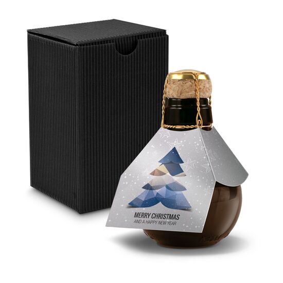 Origineller Sekt Merry Christmas - Karton Schwarz, 125 ml 2K1358l2