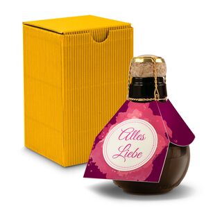 Origineller Sekt Alles Liebe - Karton Gelb, 125 ml 2K1358q1