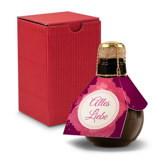 Origineller Sekt Alles Liebe - Karton Rot, 125 ml 2K1358q4