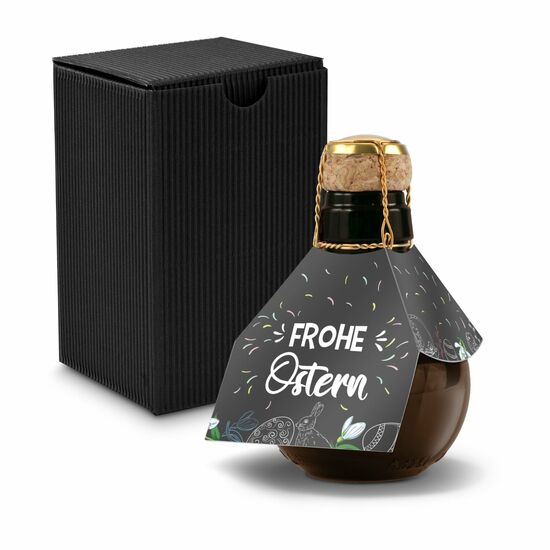 Origineller Sekt Frohe Ostern - Karton Schwarz, 125 ml 2K1358r2