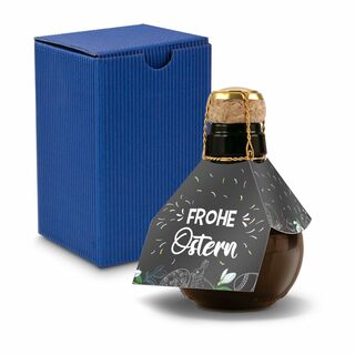 Origineller Sekt Frohe Ostern - Karton Blau, 125 ml 2K1358r3
