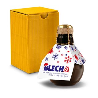 0,125 l hochwertiger Sekt brut in origineller Flasche mit individuellem Design, Alkohol 12% Vol., Inklusive Geschenkkarton