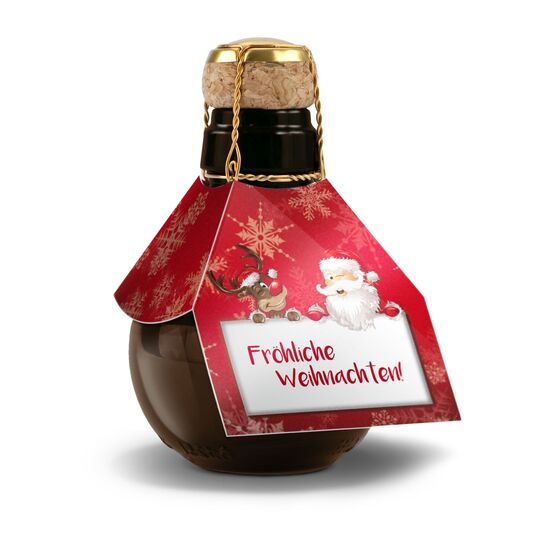 Kleinste Sektflasche der Welt Fröhliche Weihnachten 2K1540i