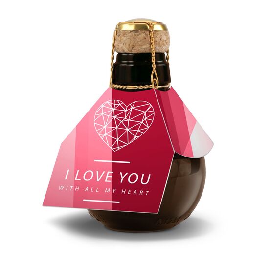 Kleinste Sektflasche der Welt I love u, 125 ml 2K1540p