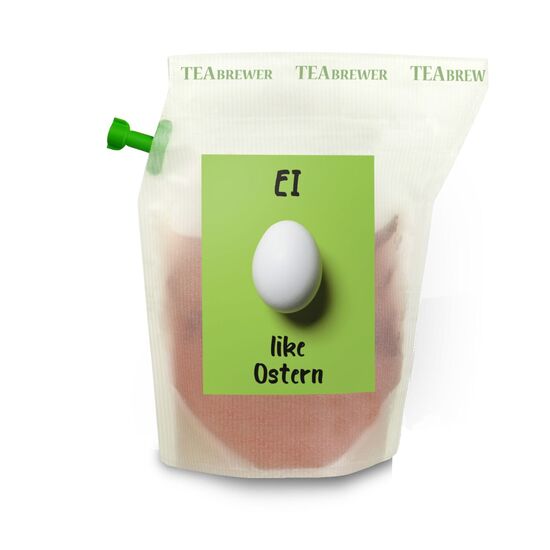 Verschenken Sie Fröhlichkeit & Genuss zu Ostern mit diesem wiederverwendbaren Brühbeutel. Heißes Wasser eingießen, ziehen lassen & genießen.