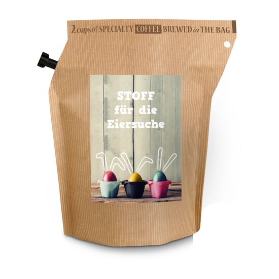 Verschenken Sie Fröhlichkeit & Genuss zu Ostern mit diesem wiederverwendbaren Brühbeutel. Heißes Wasser eingießen, ziehen lassen & genießen.