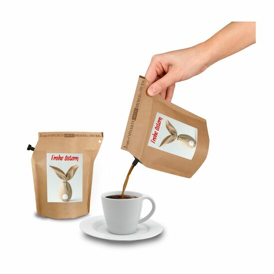 Geschenkartikel / Präsentartikel: Oster-Kaffee - Hase 2K1624d
