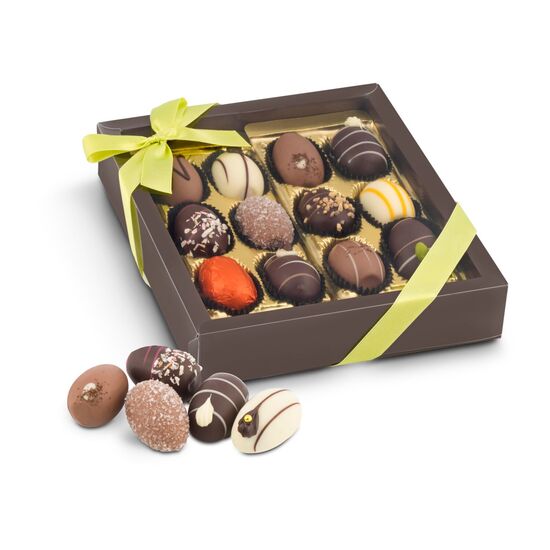 Geschenkartikel / Präsentartikel: Oster-Präsent Pralineneier, 12 Stück 2K1631