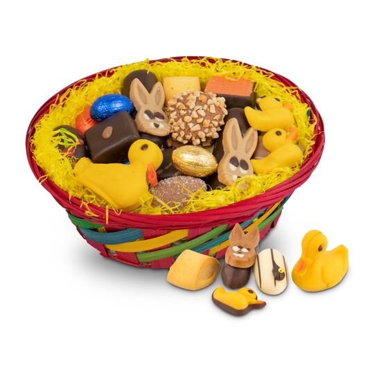 Geschenkartikel: Großer Osterkorb mit Confiseriespezialitäten, 600 g 2K1633