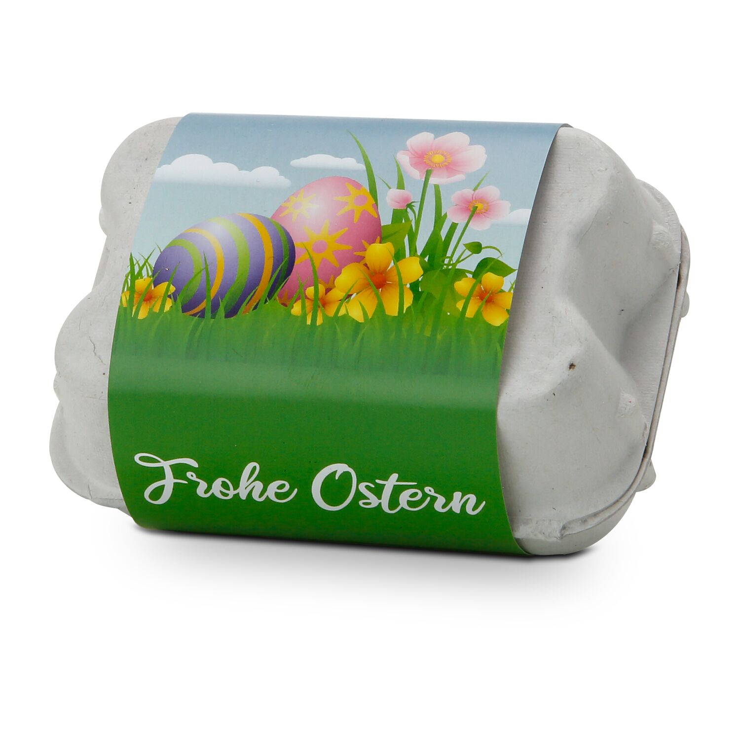 Geschenkartikel: Bienenweide im Oster-Eierkarton Blumen 2K1660b