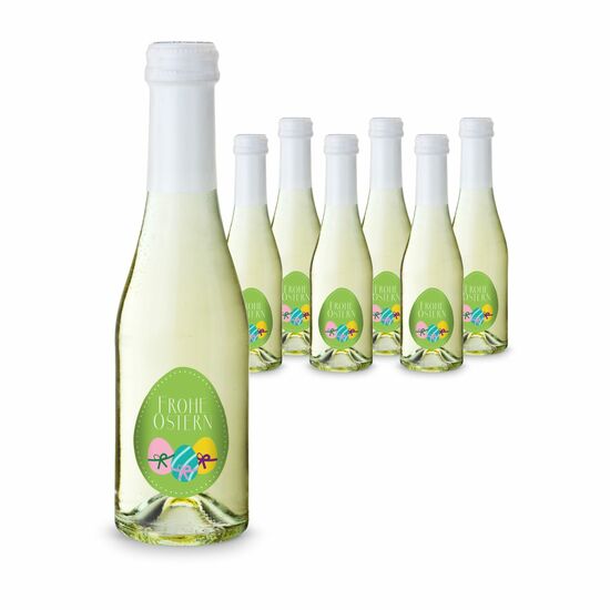 Präsentartikel: Oster-Piccolo - 6 x Secco Piccolo 0,2 l, Flasche klar 2K1675