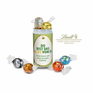 Geschenkartikel / Präsentartikel: Lindt-Geheimnis Ostern - Etikett Du bist das Gelbe vom Ei 2K1679d