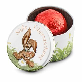 Geschenkartikel / Präsentartikel: Süße Überraschung - 1er Pralinendose 2K1699