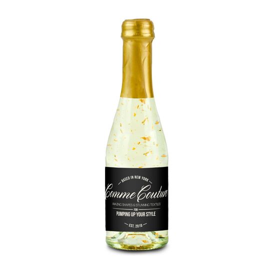 0,2 l aromatisiertes, weinhaltiges Getränk mit 22-karätigem Blattgold und Kohlensäure in klarer Flasche, Alkohol 10% Vol. - Sektsteuerfrei