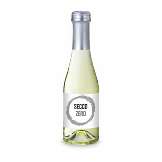 Secco ZERO, alkoholfrei - Flasche klar - Kapsel silber, 0,2 l 2K1939b