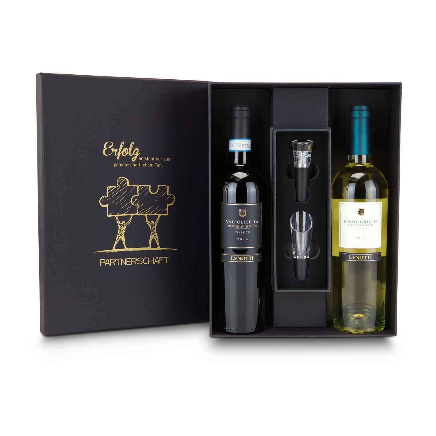 Geschenkset / Präsenteset: Wein-Partnerschaft 2K2005