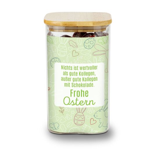 Geschenkset / Präsenteset: Lindor Team-Glas Frohe Ostern 2K2016o