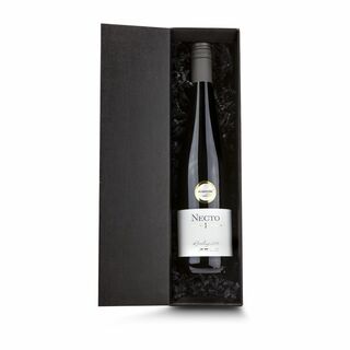 Geschenkset / Präsenteset: Weißwein im schwarzen Geschenkkarton 2K2046