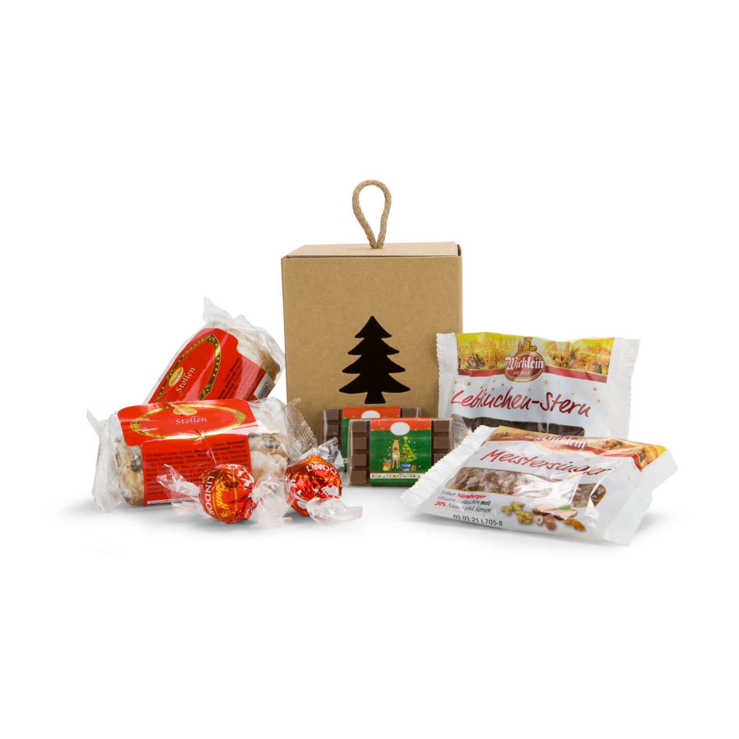 Geschenkset / Präsenteset: Süße Tannenbaumbox 2K2060