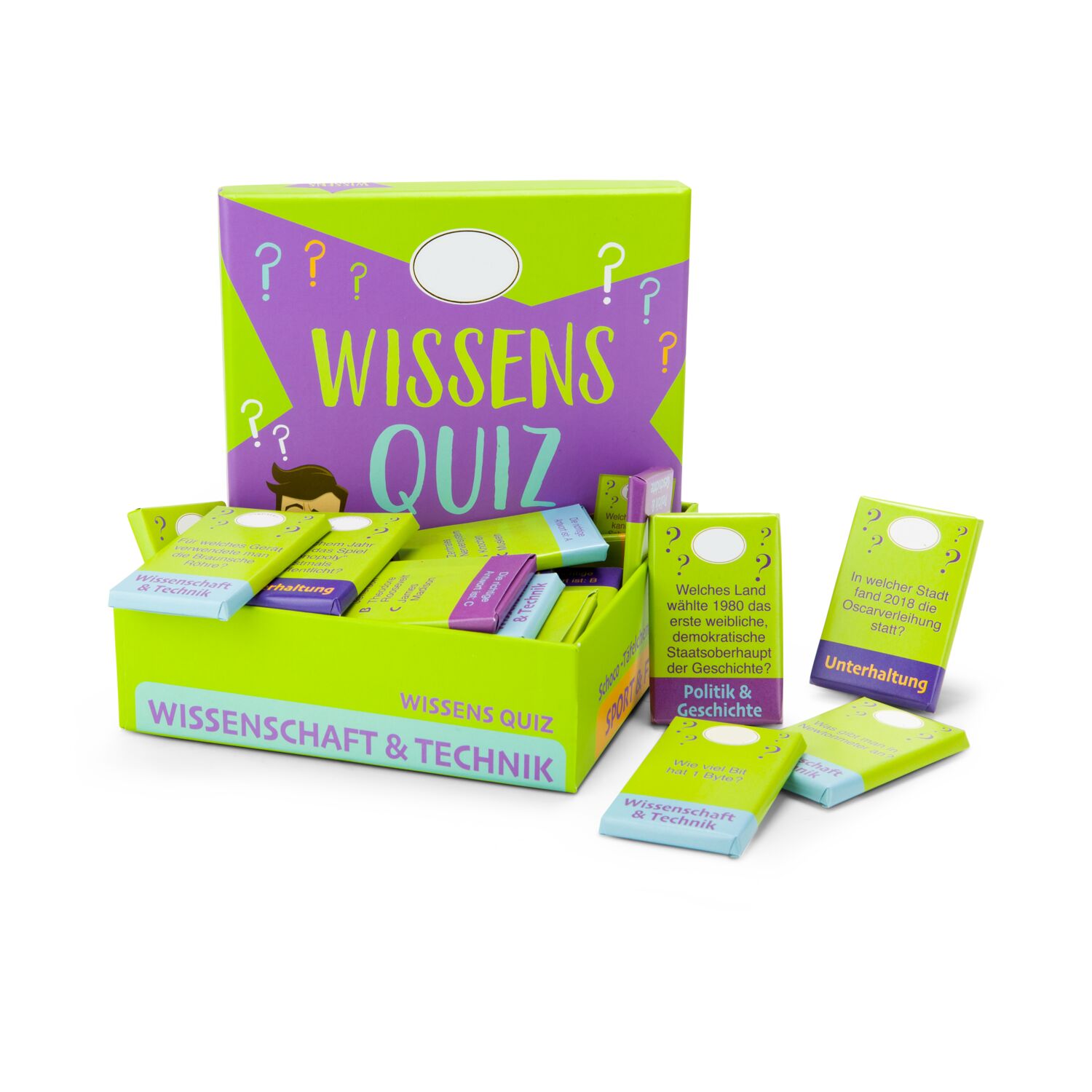 Geschenkartikel / Präsentartikel: Schokoladiges Wissensquiz 2K2067