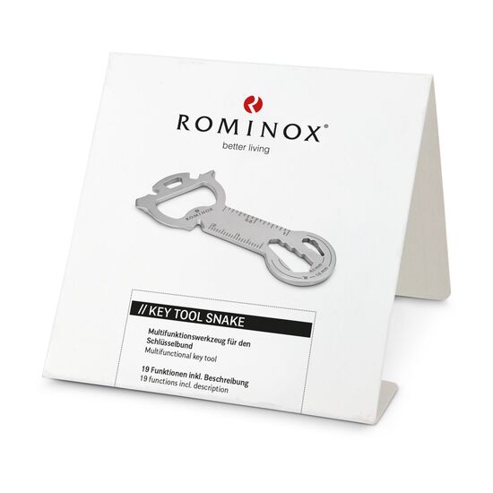 Für Outdoor-Fans: Schwarze ROMINOX® Lunchbox mit 1 Multitool, 1 Outdoor-Besteck mit 6 Funktionen, 1 Handreinigungsspray & 1 Handcreme