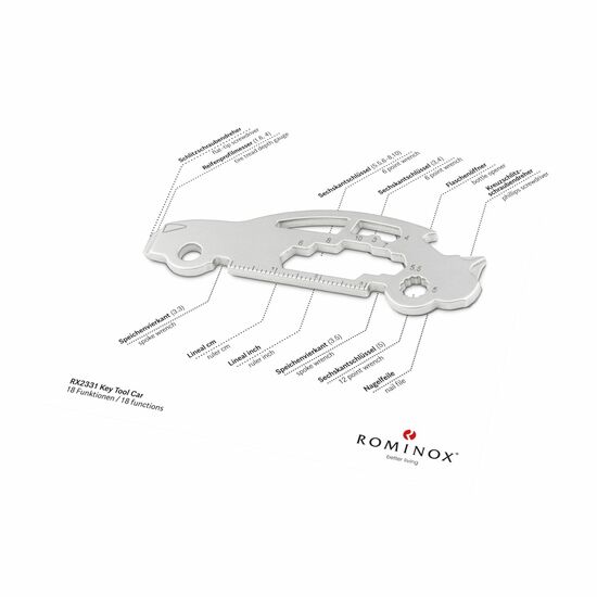 ROMINOX® Key Tool Car/Auto (18 Funktionen) Merry Christmas 2K2102p