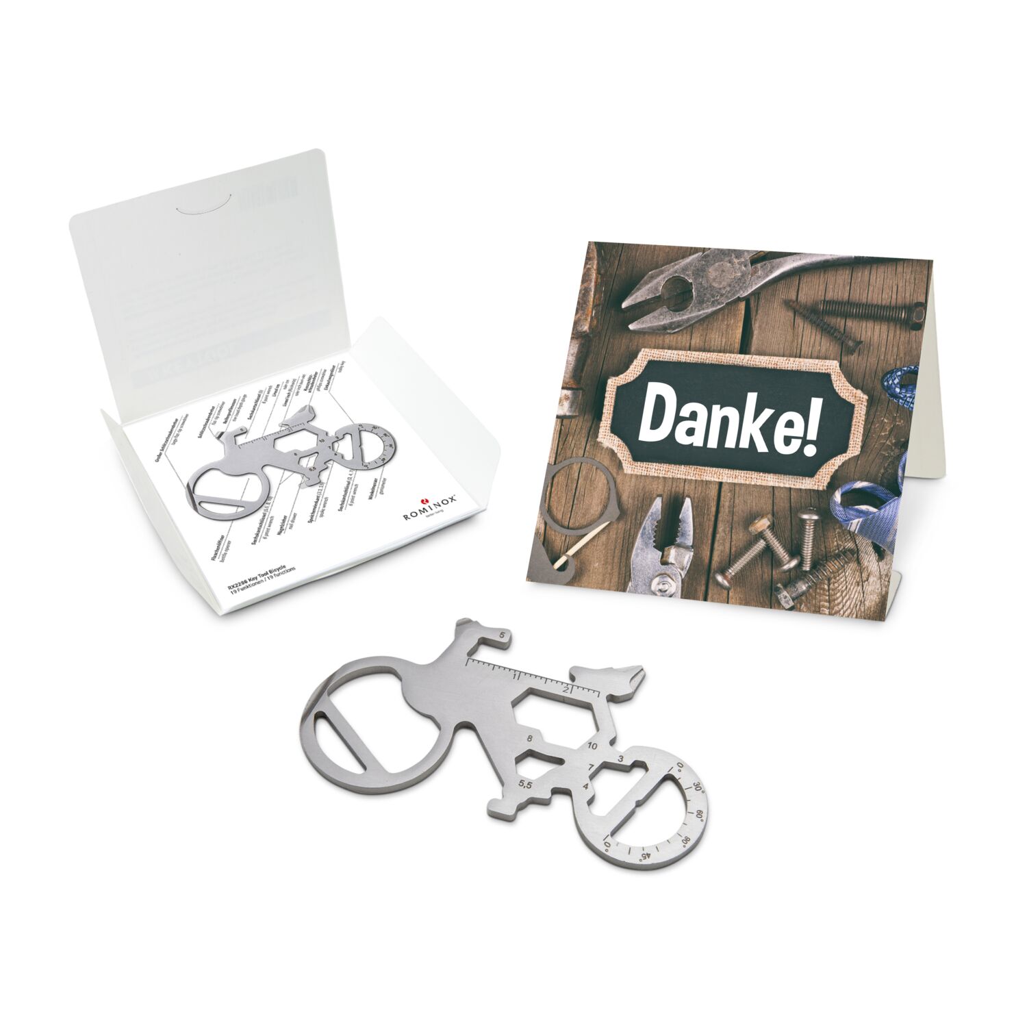 ROMINOX® Key Tool Bicycle (19 Funktionen) Danke 2K2103l