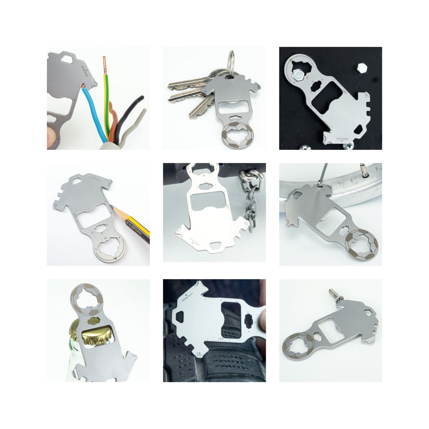 ROMINOX® Key Tool Football (18 Funktionen) Happy Father's Day 2K2104h