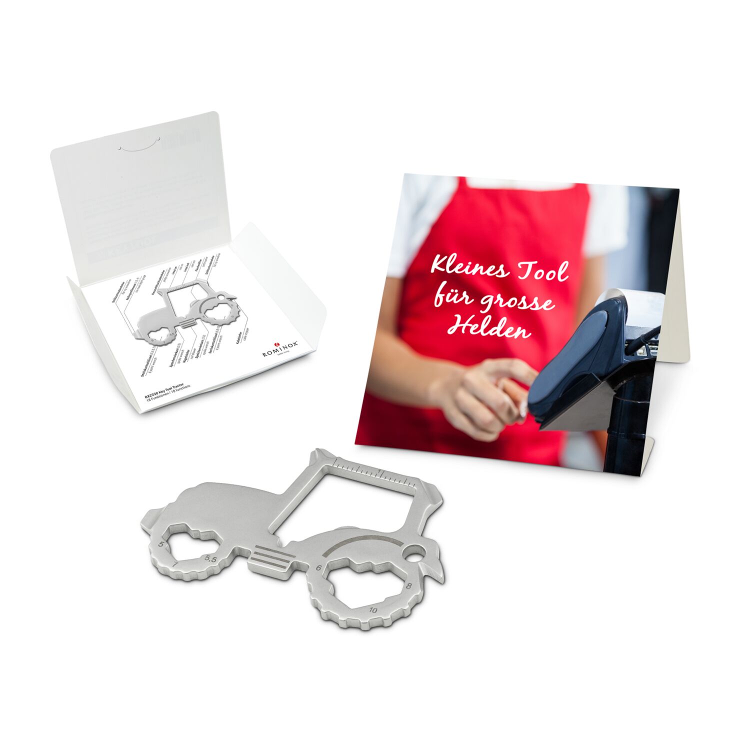 ROMINOX® Key Tool Tractor (18 Funktionen) Große Helden (Einzelhandel) 2K2105q