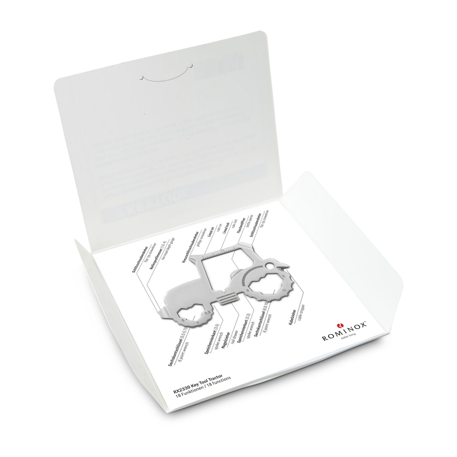 ROMINOX® Key Tool Tractor (18 Funktionen) Große Helden (Einzelhandel) 2K2105q