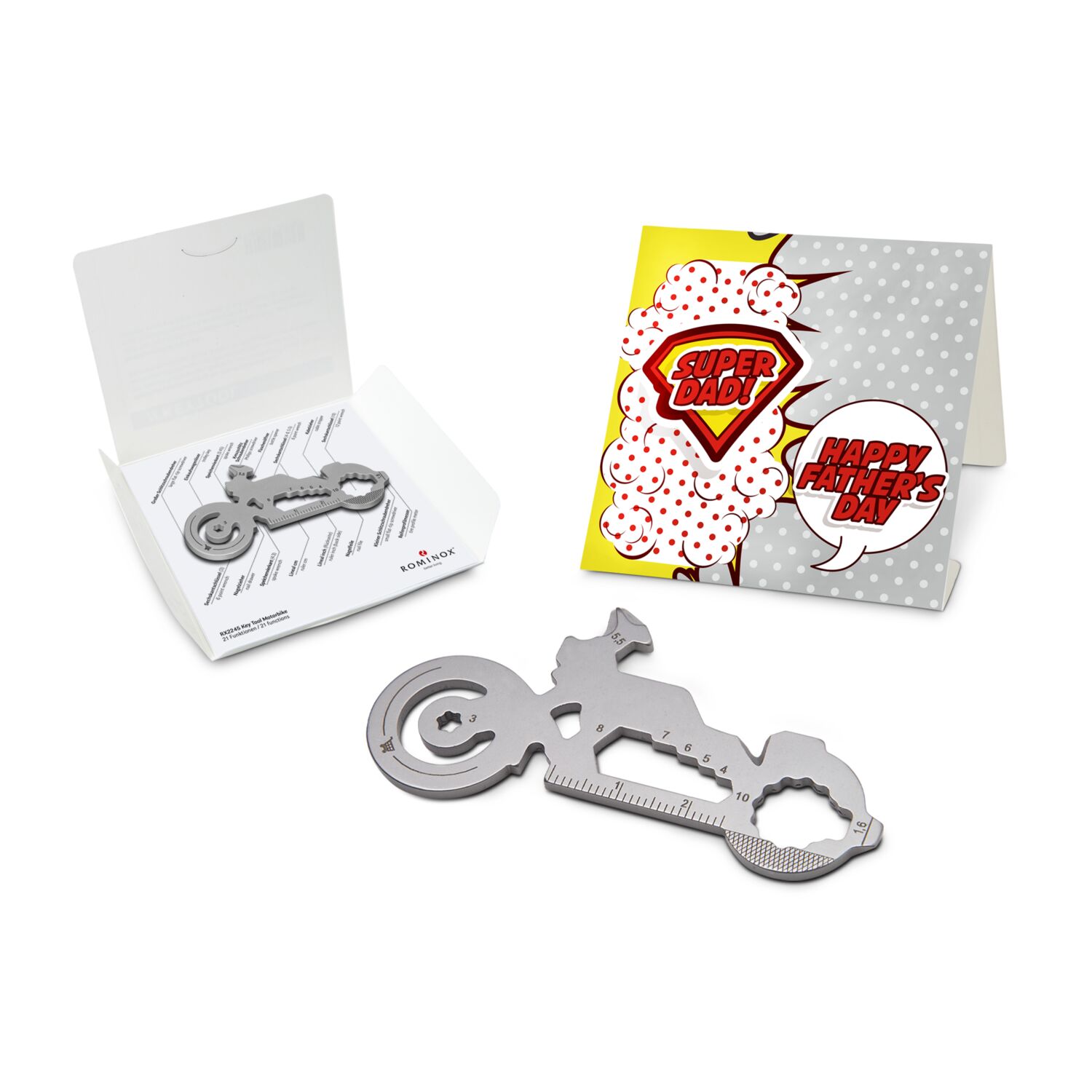 ROMINOX® Key Tool Motorbike (21 Funktionen) Super Dad 2K2108d