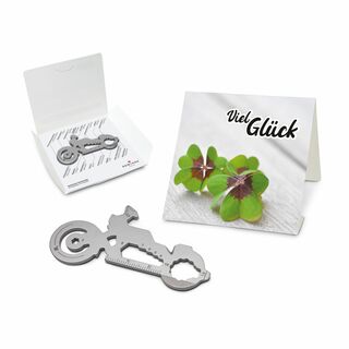 ROMINOX® Key Tool Motorbike (21 Funktionen) Viel Glück 2K2109d