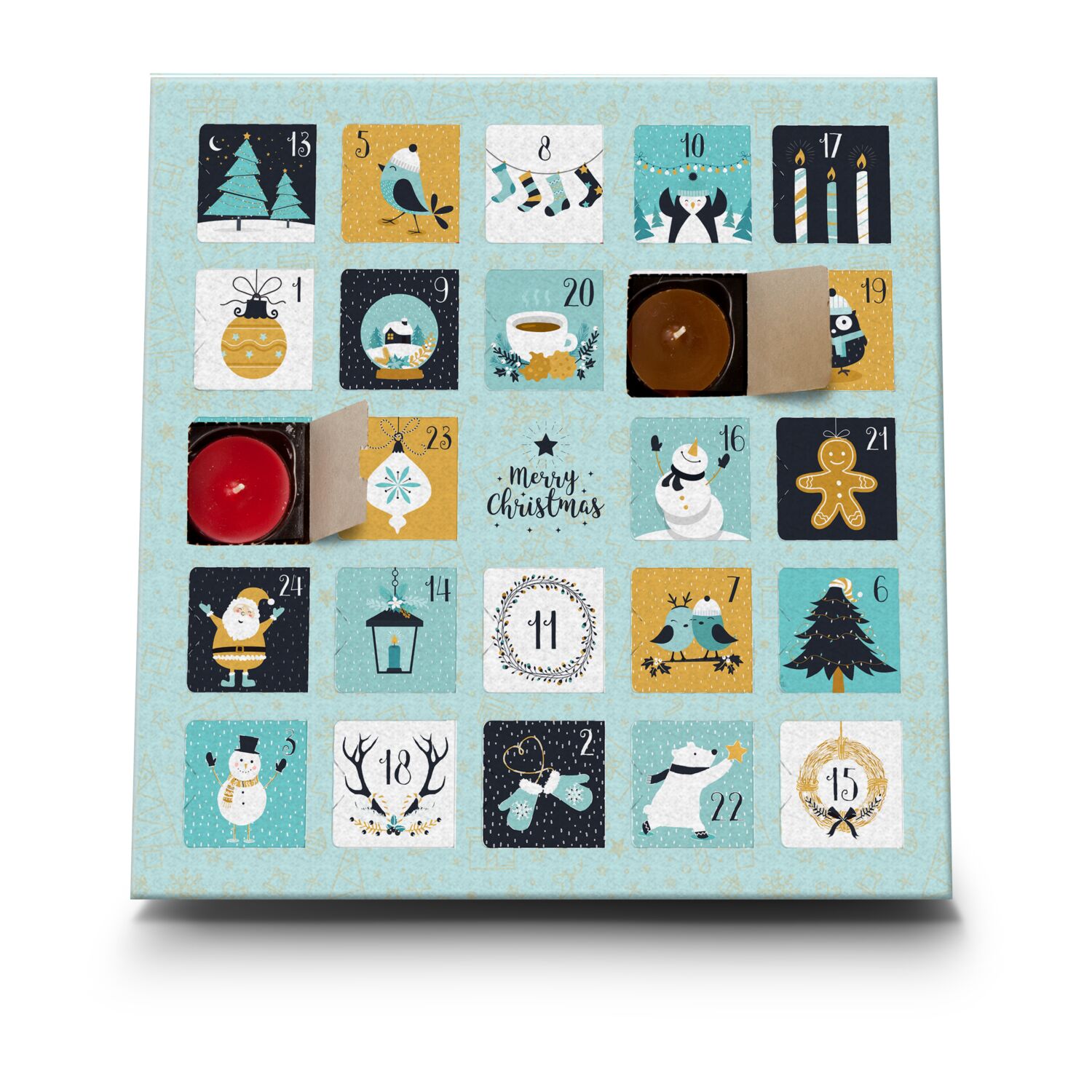 Geschenkartikel: Duftkerzen Adventskalender Charming Christmas 2K2130