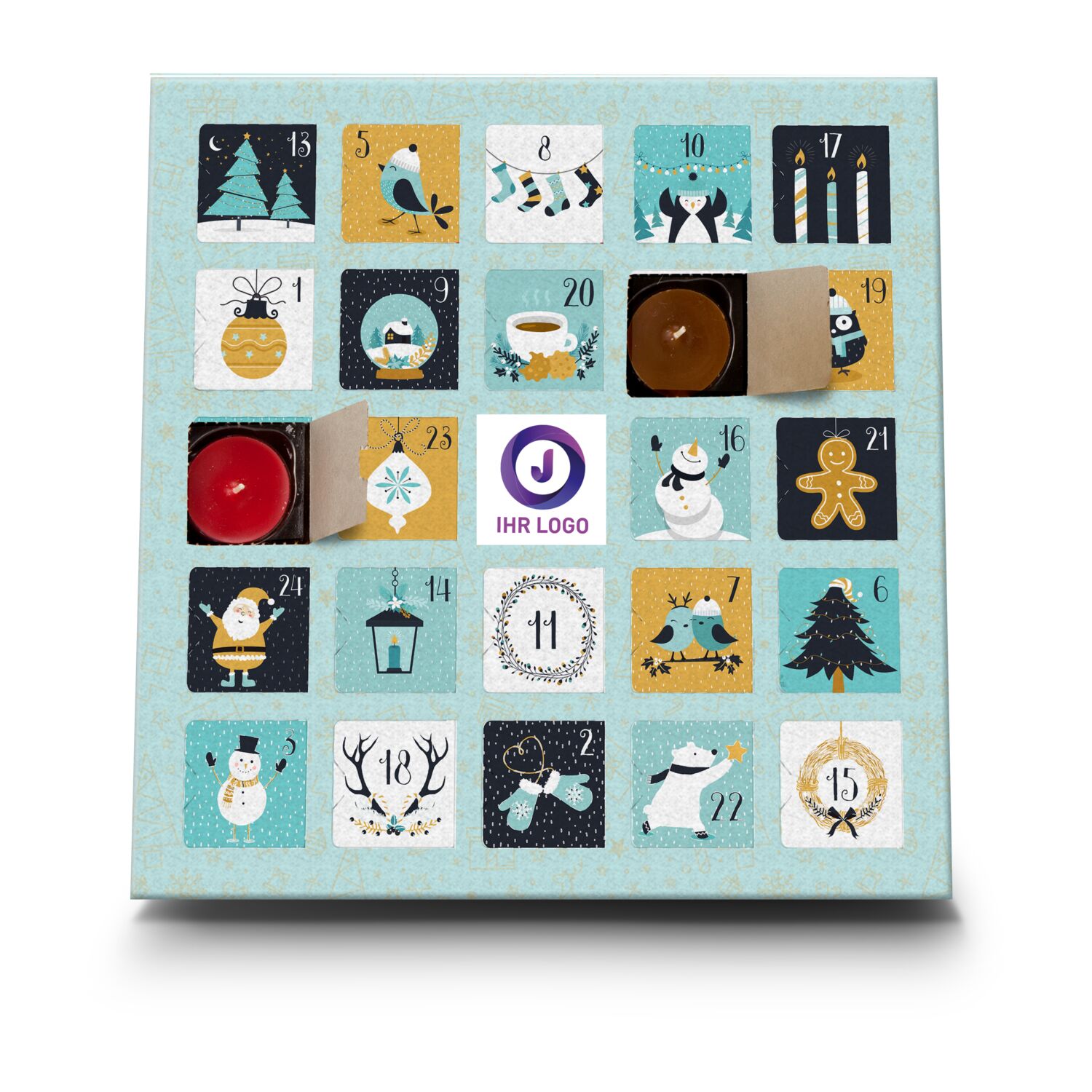 Geschenkartikel: Duftkerzen Adventskalender Charming Christmas 2K2130