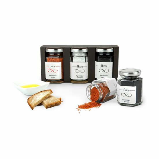 Geschenkartikel / Präsentartikel: Meersalze, Dreier-Set mit insgesamt 270 g 2K2132