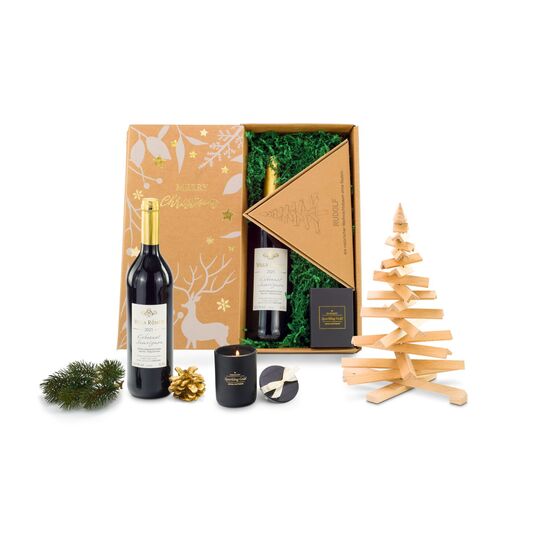 Geschenkset / Präsenteset: Wein-Nachts-Baum 2K2176