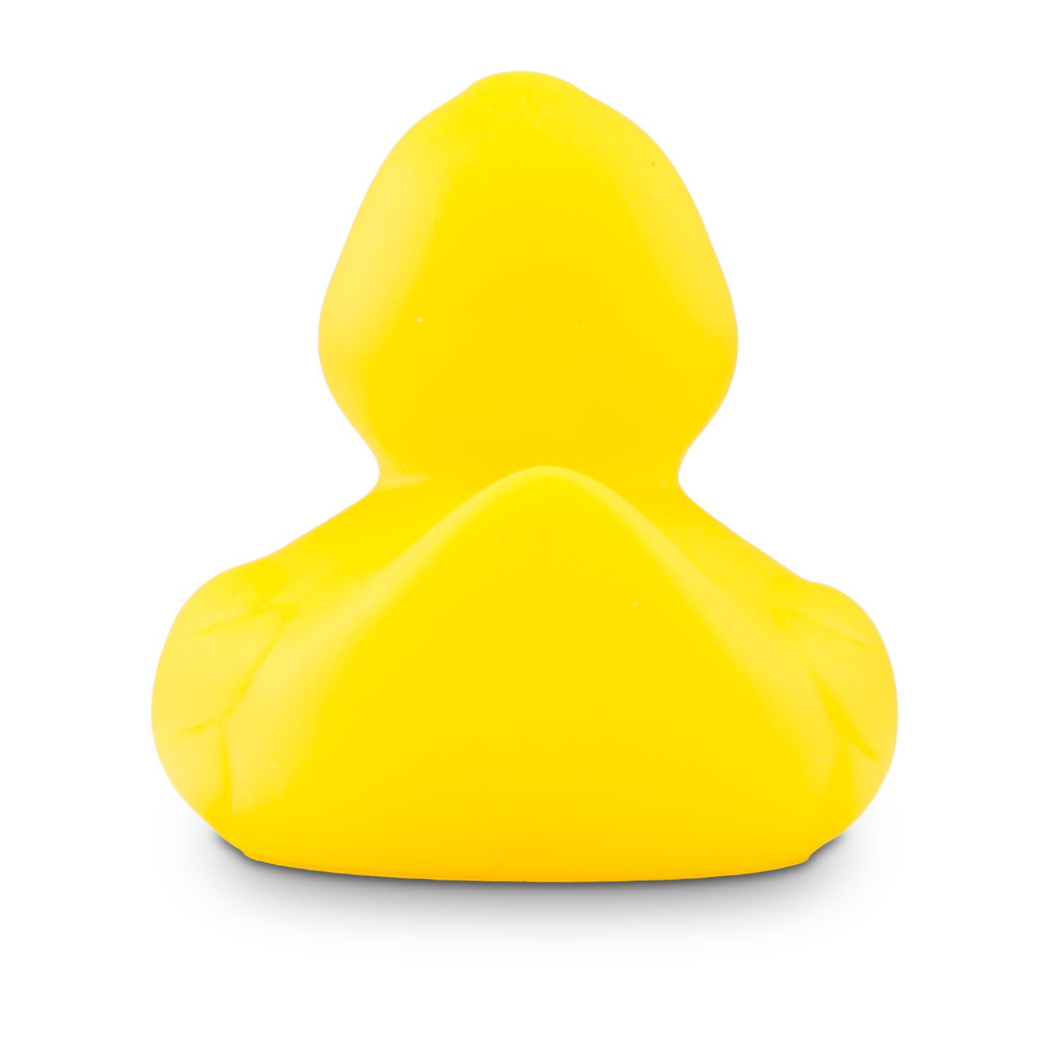 Eine Badeente, Badesalz, eine Tube Duschgel, ein Mesh-Schwamm und ein Handtuch verpackt in einem blauen Geschenkkarton mit Aufkleber.