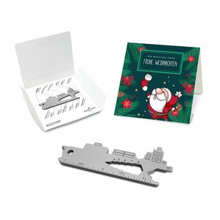 ROMINOX® Key Tool Cargo Ship (19 Funktionen) Frohe Weihnachten 2K2201f