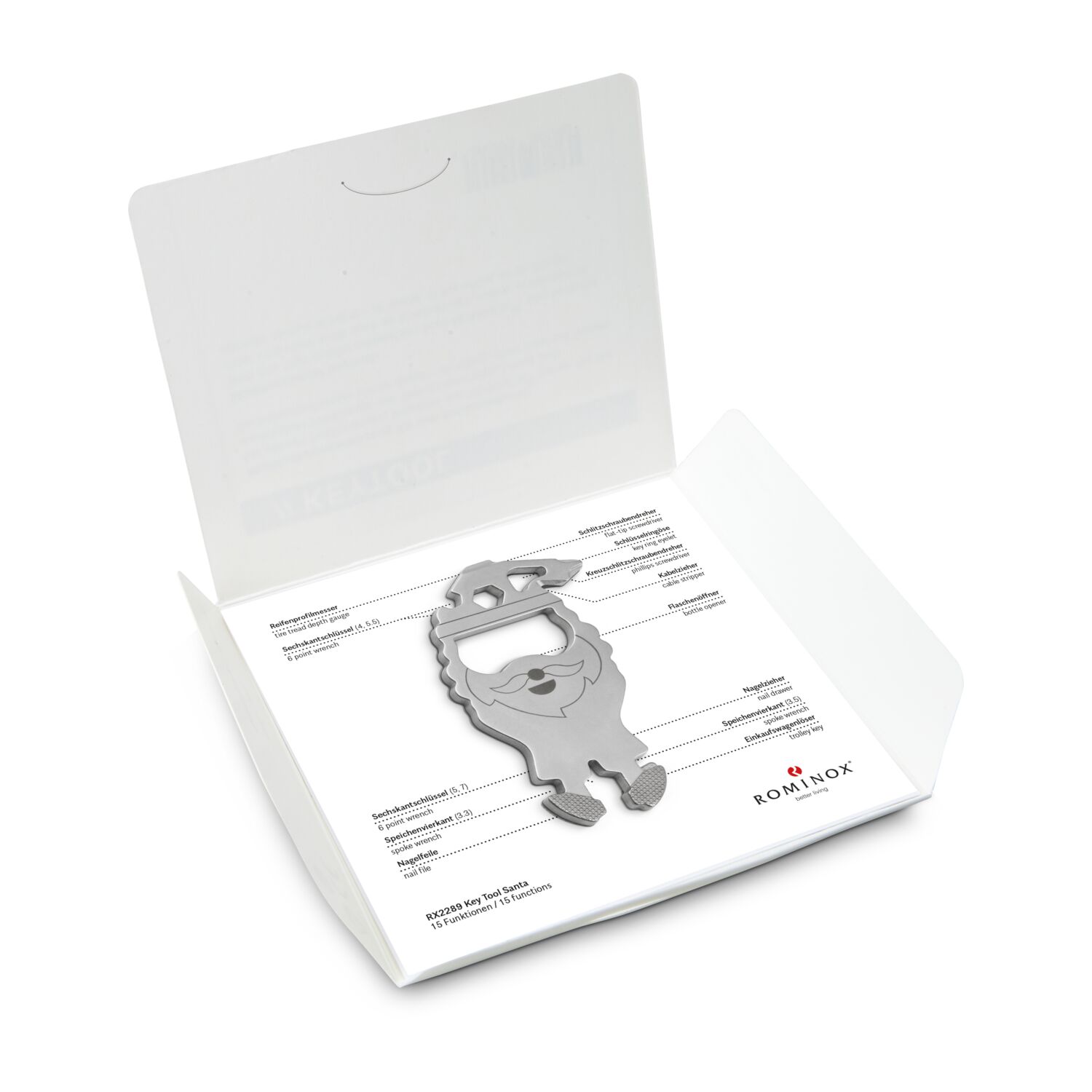 ROMINOX® Key Tool Santa (15 Funktionen) Frohe Weihnachten 2K2201n