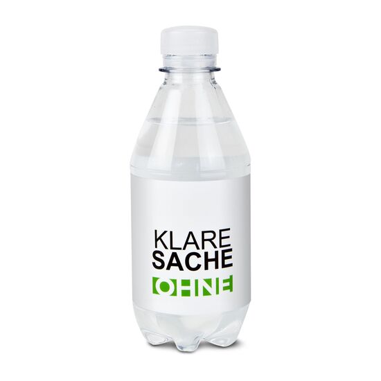 330 ml PromoWater - Mineralwasser, still - Papier-Etikett 2P001P
