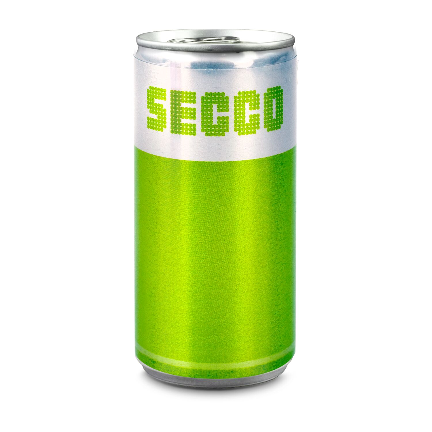 0,2 l Secco Slimline Dose in Silber, Alkohol ca. 10% Vol.