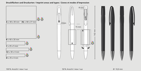 Klio-Eterna - Cobra high gloss Mn - Drehkugelschreiber