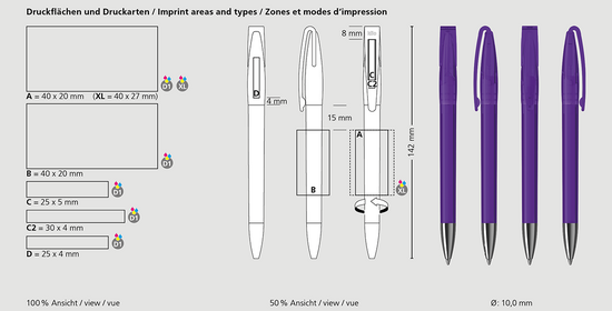 Klio-Eterna - Cobra transparent Mn - Drehkugelschreiber