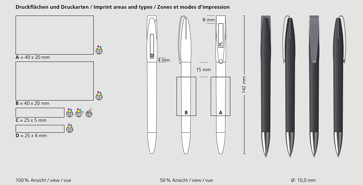 Klio-Eterna - Cobra softgrip MMs - Drehkugelschreiber