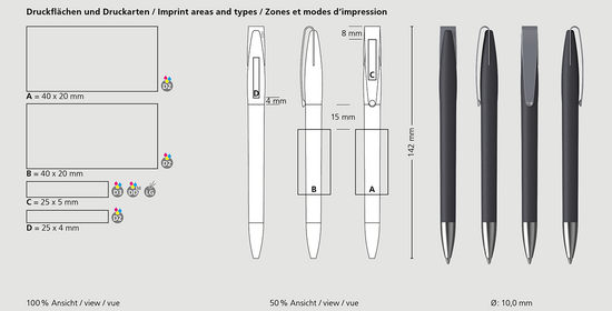 Klio-Eterna - Cobra softgrip MMs - Drehkugelschreiber