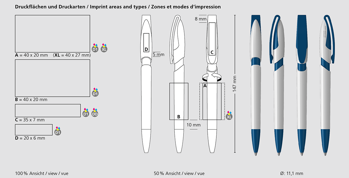 Klio-Eterna - Rodeo high gloss - Druckkugelschreiber