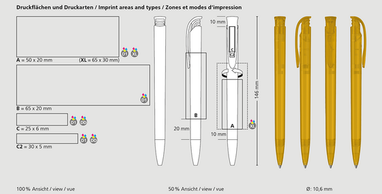 Klio-Eterna - Jona transparent - Druckkugelschreiber