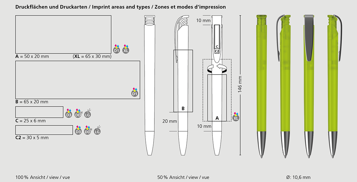 Klio-Eterna - Jona ice MMs - Druckkugelschreiber