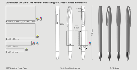 Klio-Eterna - Boa high gloss Mn - Drehkugelschreiber